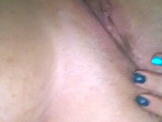 Pre-cummed Pussy Gets Worked on