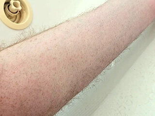 Sissy's first time shaving legs