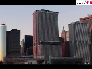 Sexy girl bends over while being fucked by a massive cock