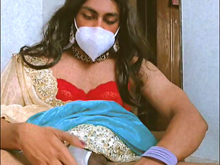 Indian crossdresser anal play Big Dildo