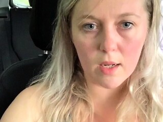 Nasty blonde girl solo pussy toying and masturbation fun