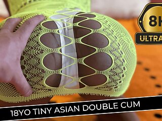 18yo Tiny Asian Double Cum - Asiansexvr - Sexlikereal