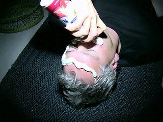 Hot latex outfit big boobed MILF nurse sits on dude's face and sucks him till his cum comes out