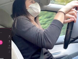 A lucky subscriber takes care of my pleasure while I drive, and I gotta stop to finish!