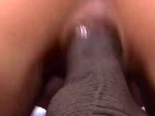 Black Man Gets His Dick Sucked and Ass Licked by a White Blonde Before Smashing Her Fuck Holes
