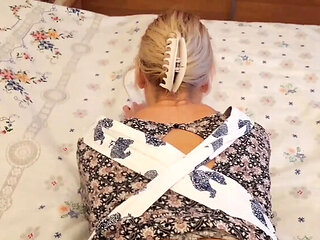 Hot Blonde MILF Selena701 Gets Nasty in Partially Clothed Homemade Sex
