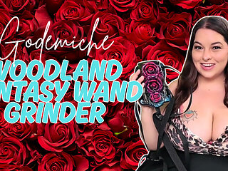 REVIEWING & USING GODEMICHE WOODLAND FANTASY WAND GRINDER - BIG TIT BBW SYDNEY SCREAMS