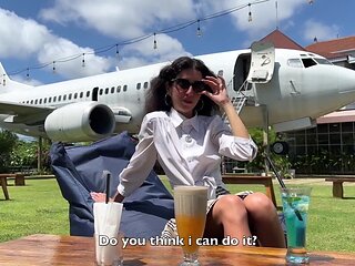 I Asked A Stranger To Take A Photo Of Me On The Beach And He Fucked Me In Hotel And Came On My Face