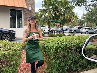 Starbucks Slut Gomorrah Fucked by Teddy Tarantino on Her Break