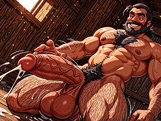 White and Black Men Showing Massive Cocks