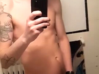 Montreal twink jerking off