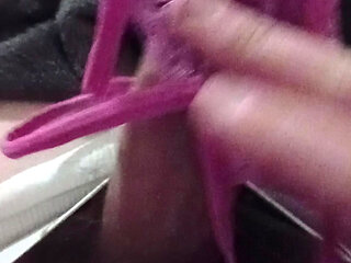 Super Thick Cum Shot Into My Friends Cute Pink Panty
