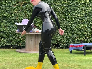 Expectation Walking on Majestic Silicone Paws. Reality Me Trying Not to Faceplant in the Grass While Filming