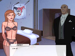 Justice League gamer girl with big boobs plays and conquers