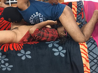 The wife gets angry with the busy husband, the husband then accepts the wife.