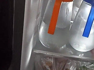 My Wife Cooks Sausages and Hallacas for Me Because I'm Very Hungry and While You See How She's Naked, She Loves to Cook Like Tha