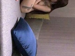 Amateur brunette Michelle with small tit