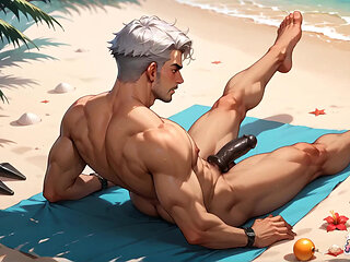 All Right, Wild Bitch, Prepare for the Greatest Beach Muscle Orgasm! Splash and Ripple with These Outstanding Gay XXX