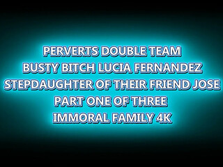 Busty Lucia Fernandez gets a wild double team