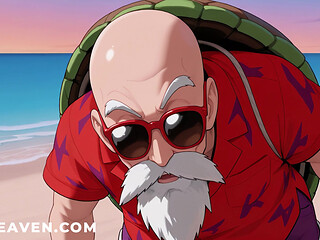 Android 18 fucks Krillin on the living room couch! Uncensored Dragon Ball Z Hentai