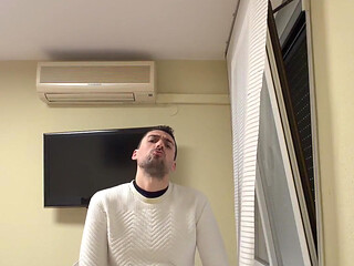 Hot Stepdaddy Showing off Big Cock