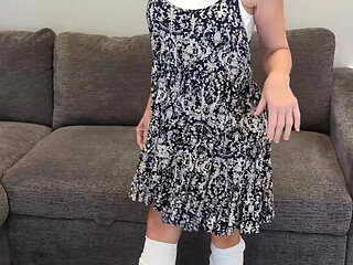 Doubled up Slouch Socks in a Dress