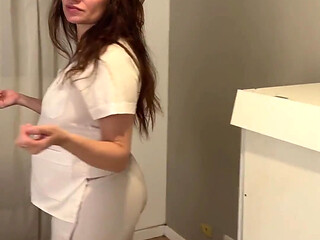 POV Nurse Prostate Exam and Handjob with Gloves