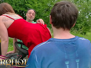 Tractor Won&rsquo_t Start So Husband &amp_ Lover Fuck Me Hard in the Garden &ndash_ Pussy, Ass &amp_ Big Facial Finish