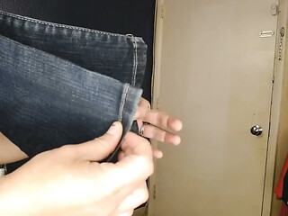 Super Tight Guess Skinny Jeans Struggle Try on