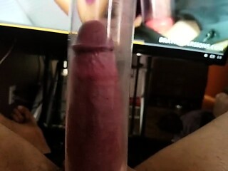 Penis Pump Long Hard Cock to Porn