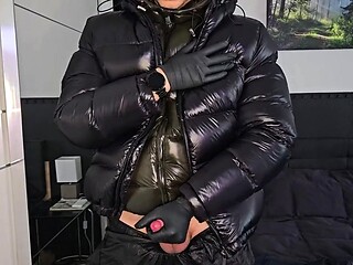 Solo masturbation and gay climax