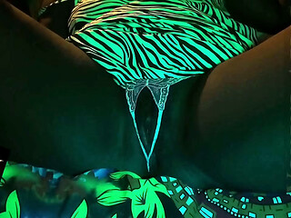 Flashing my new panties and ma trimmed pussy in a dark studio room