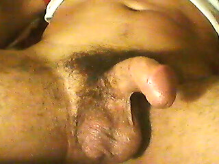 masturbating my penis with my hand and oil