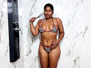 Beautiful big ass stepsister in the shower