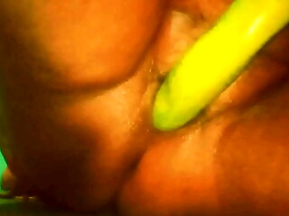 Asian village Girl Fucking with Brinjal