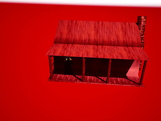 Cultist house. just chilling on the porch, you know how it goes.
