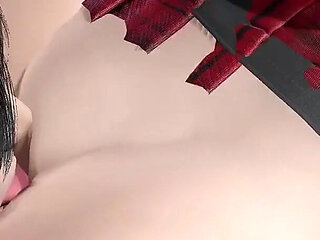 Pussylicking for Hot Blonde in Mini Skirt - She Orgasm so Hard! 3D Animation