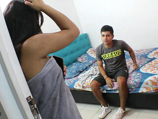 Stepsister, why do you grab my dick? better ride it - Porn in English