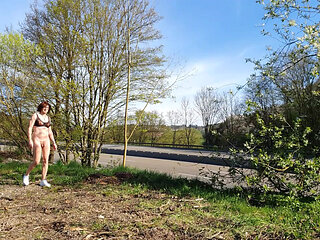 Stripping naked on the motorway