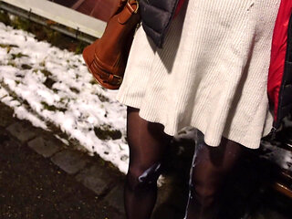 Fake sperm in my latex panty