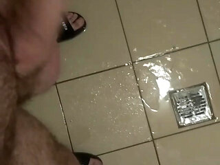 Playing with my dick.