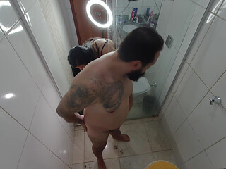 Behind the Scenes My Wife Shaving My Ass - Real Male Ass Fetish