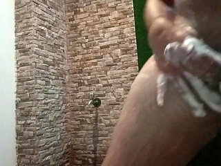 Indian Desi Boy Bathing and Masturbation