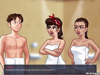 Summertime saga Anon has a good time with his girlfriend's
