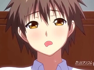 Hentai dude gets morning blowjob