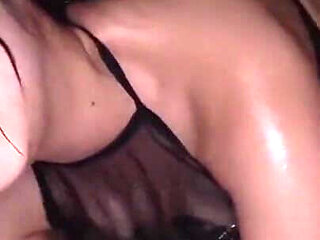 Her Soft Curves Glisten Under the Open Sky as Their Bodies Move in a Silky Rhythm