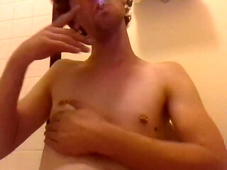 Licking My Nipples, on My Toilet
