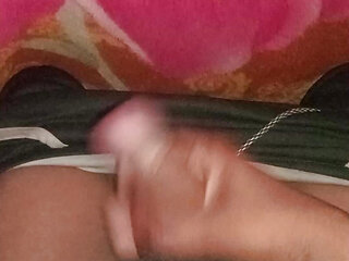 Masturbating