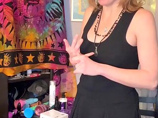 Hot MILF teaches brunette babe about anal sex