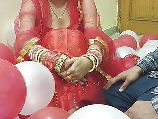 First night of a newly married Desi beautiful hot wife ...